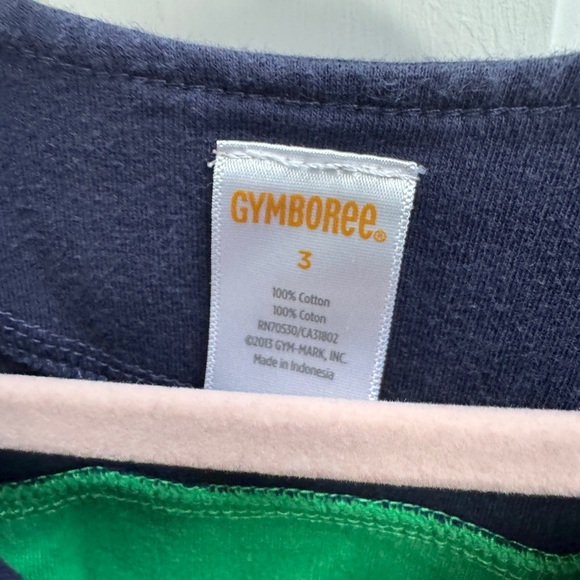 Gymboree Green and Navy Kids Dress - Picture 4 of 5